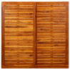 Mesa de centro p/ jardim 110x110x45 cm madeira de acácia maciça 4