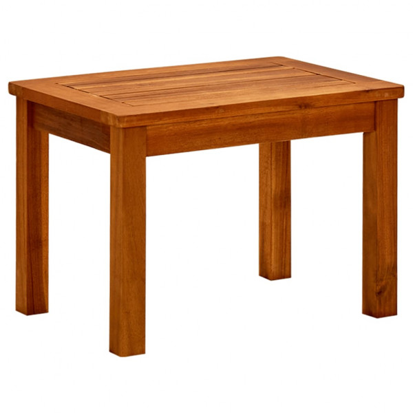 Mesa de centro de jardín madera maciza de acacia 50x35x36 cm D