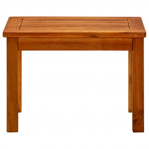 Mesa de centro de jardín madera maciza de acacia 50x35x36 cm H