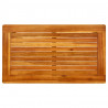 Mesa de centro de jardín madera maciza de acacia 70x40x36 cm 4