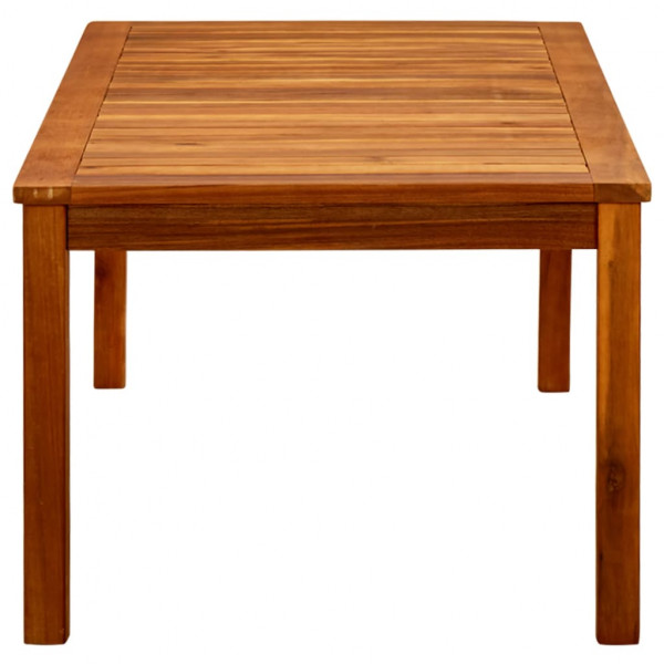Mesa de centro de jardín madera maciza de acacia 110x60x45 cm M 3