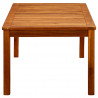 Mesa de centro p/ jardim 110x60x45 cm madeira de acácia maciça 3