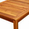 Mesa de centro de jardín madera maciza de acacia 110x60x45 cm 5