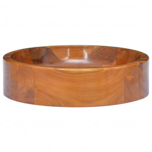 Lavabo de madera maciza de teca Φ40x10 cm H