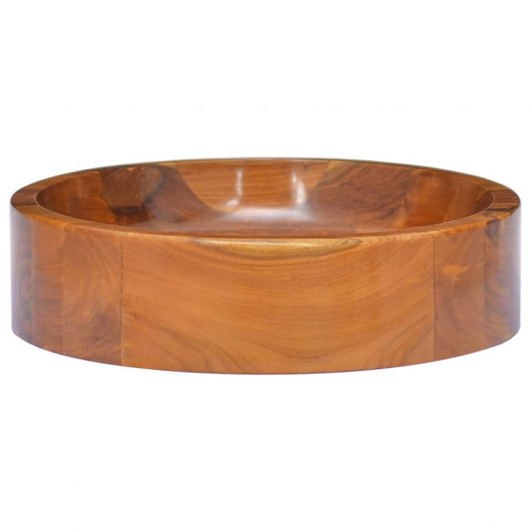 Lavabo de madera maciza de teca Φ40x10 cm M 2