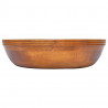 Lavabo de madera maciza de teca Φ40x10 cm 2