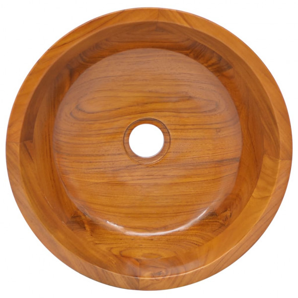 Lavabo de madera maciza de teca Φ40x10 cm M 4
