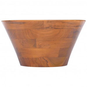 Lavabo de madera maciza de teca Φ40x20 cm H