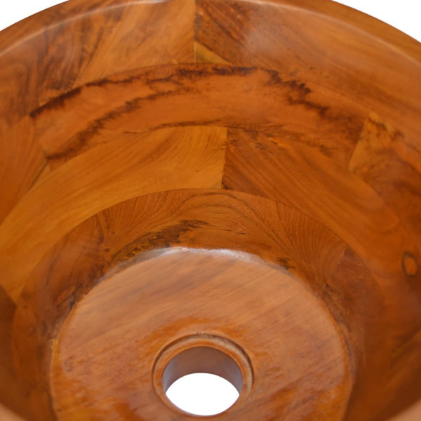 Lavabo de madera maciza de teca Φ40x20 cm M 5