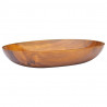 Lavabo de madera maciza de teca 60x40x10 cm 1