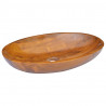 Lavabo de madera maciza de teca 60x40x10 cm 4