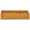 Lavabo de madera maciza de teca 50x35x10 cm 2