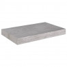 Estantes flotantes de pared 4 uds gris MDF 40x23x3.8 cm 4