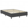 Cama boxspring 160x200 cm tecido cinzento-escuro 5