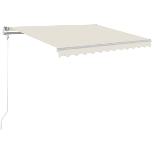 Toldo retrátil automático 300x250 cm cor creme M 2