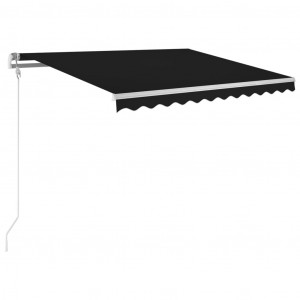Toldo retráctil automático gris antracita 300x250 cm H