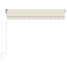 Toldo retrátil manual 350x250 cm cor creme 4