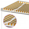 Toldo manual retráctil con LED amarillo y blanco 600x350 m 5