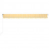 Toldo automático LED sensor de viento amarillo blanco 600x350cm 4