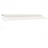 Toldo de pie retráctil manual crema 600x300 cm 3