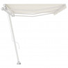 Toldo de pie retráctil manual crema 600x300 cm 5