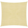 Toldo de vela cuadrado HDPE 2x2 m beige 5