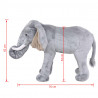 Elefante de peluche de pie gris XXL 5