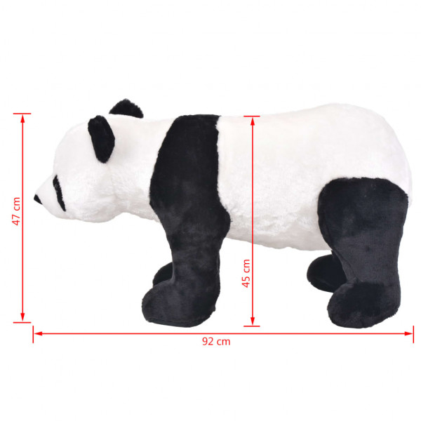 Oso panda de peluche de pie negro y blanco XXL M 5