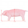 Brinquedo de montar porco peluche rosa XXL 5