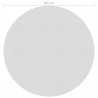 Cubierta solar de piscina de PE flotante gris 381 cm 3