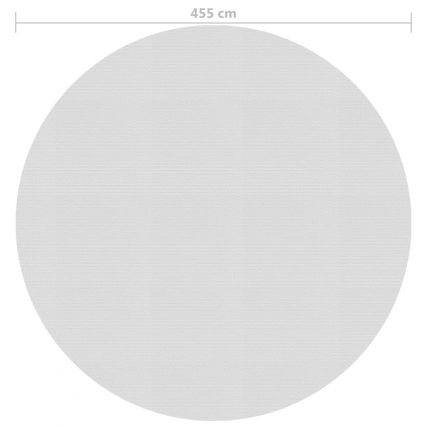 Película p/ piscina PE solar flutuante 455 cm cinzento M 3