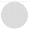 Cubierta solar de piscina de PE flotante gris 527 cm 3