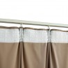 Cortinas blackout com ganchos 2 pcs 140x245 cm veludo bege 4