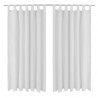 2 cortinas blancas micro-satinadas con trabillas. 140 x 175 cm 1