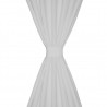 2 cortinas blancas micro-satinadas con trabillas. 140 x 175 cm 3