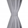 Cortinas opacas com anéis metálicos. cinzento. 2 pcs.135 x 245 cm 3