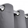 Cortinas opacas com anéis metálicos. cinzento. 2 pcs.135 x 245 cm 4