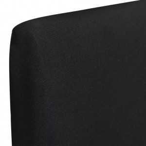 Funda para silla elástica recta 6 unidades negra H