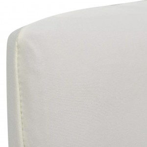Funda para silla elástica recta 6 unidades crema H