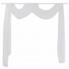 Cortina comprida em voile transparente 140 x 600 cm branco 2