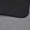 Colcha acolchada a doble cara negro gris 170x210 cm 3