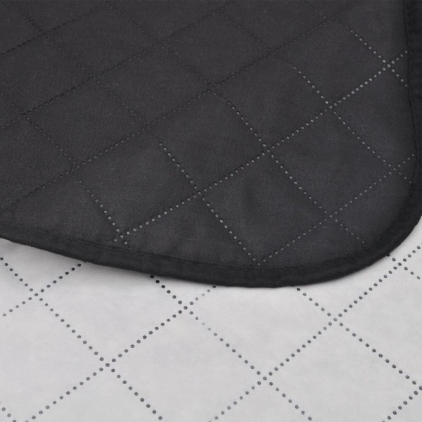 130886 Double-sided Quilted Bedspread Black/White 170 x 210 cm M 3