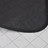 Colcha acolchada a doble cara negro blanco 170x210 cm 3