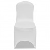 Capa extensível para cadeira 4 pcs branco 3