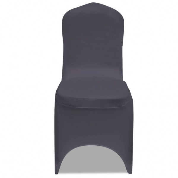 Funda de silla elástica 4 unidades gris antracita M 3
