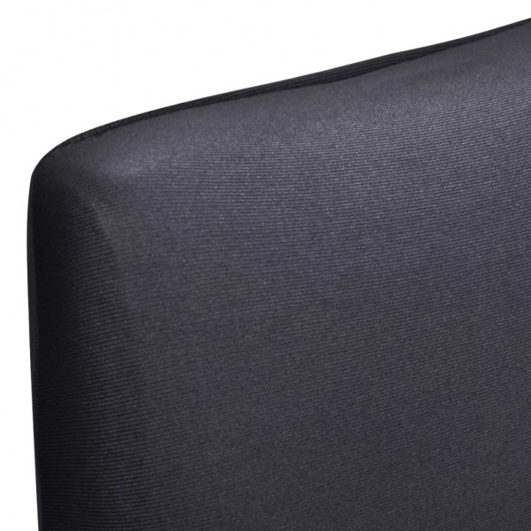 Funda para silla elástica recta 6 unidades gris antracita M 5