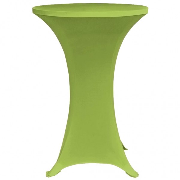 Funda elástica para mesa 2 unidades 80 cm verde M 3