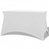 Funda elástica para mesa 2 uds 183x76x74 cm blanco 1