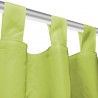 Cortinas de cetim com presilhas 2 pcs 140x175 cm verde 3