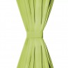 Cortinas de micro-raso con bucles 2 unidades 140x175cm verde 4